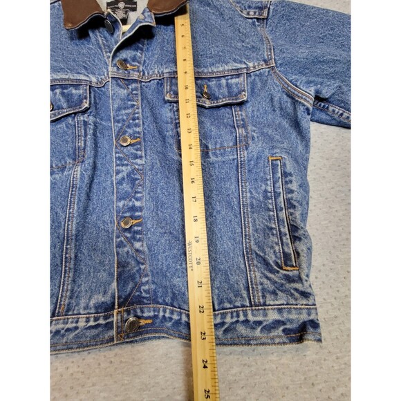VTG 90s Warner Bros. Studio Outlaw Taz Denim Jean Jacket Unisex Small / Large - Picture 12 of 16